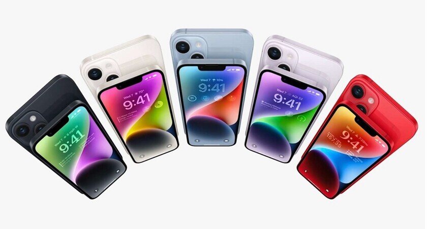    Цвета iPhone 14 и 14 Plus