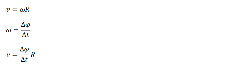 Преобразование формулы линейной скорости