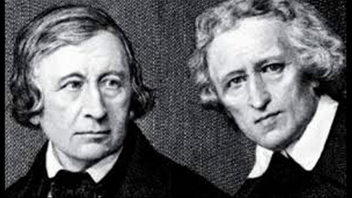 Братья Гримм, антикварная  фотография  19 века