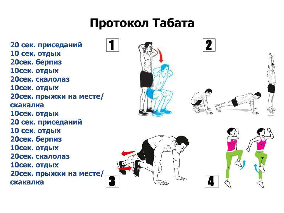 Табата-тренировка для новичков: 24 упражнения и 6 раундов в умеренном темпе