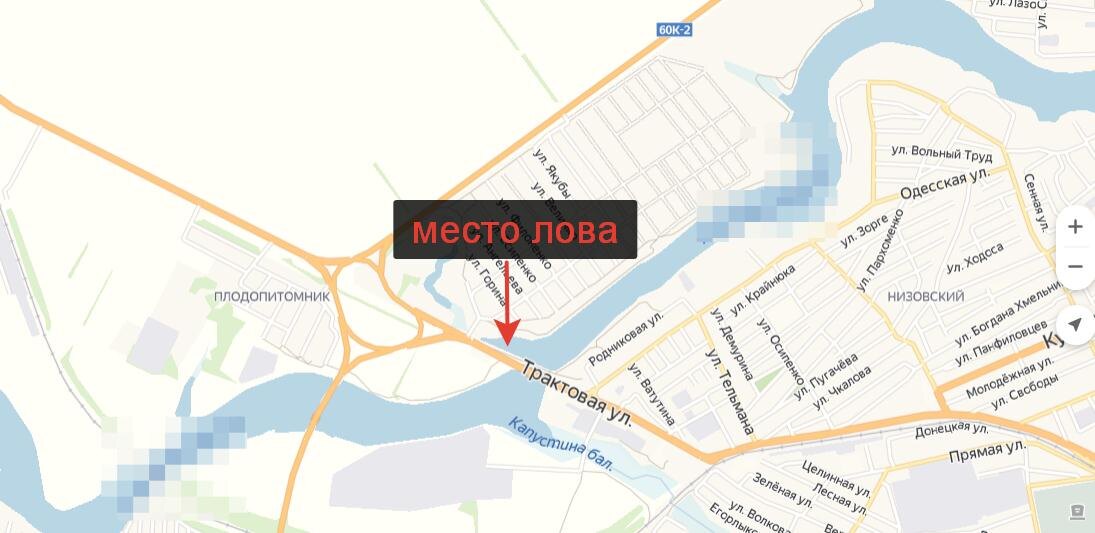 фото реки с карты и место лова