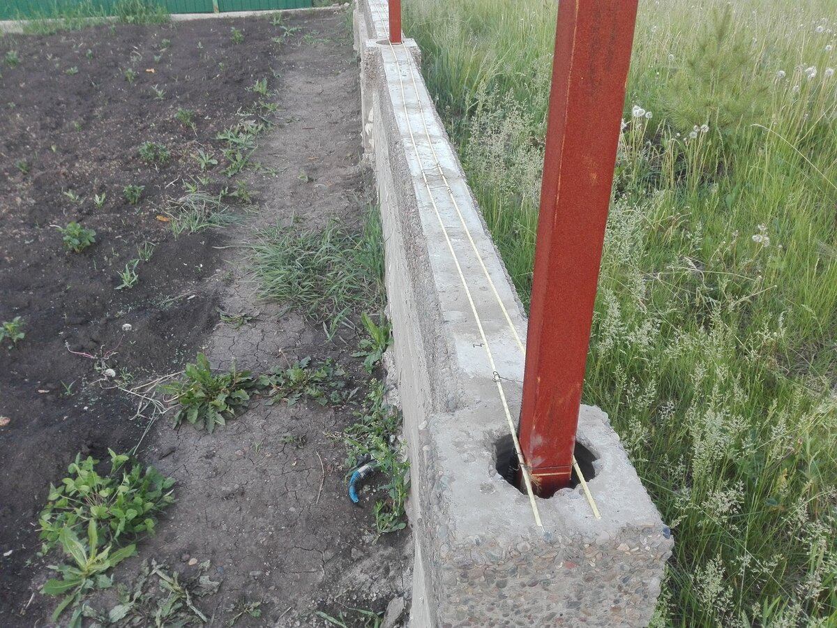 Заборные столбы из газобетона