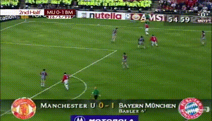 Первый опасный момент Юнайтед