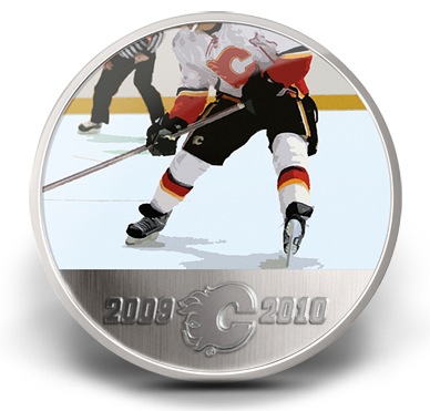 50 центов 2010, Калгари Флеймз (Фото официальный сайт Королевского монетного двора Канады www.mint.ca)