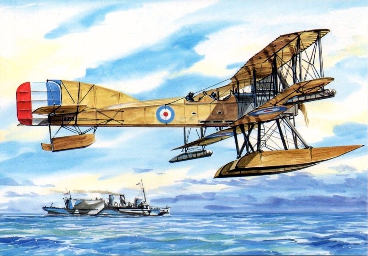 Один из первых гидросамолетов - Франция, 1915 г.