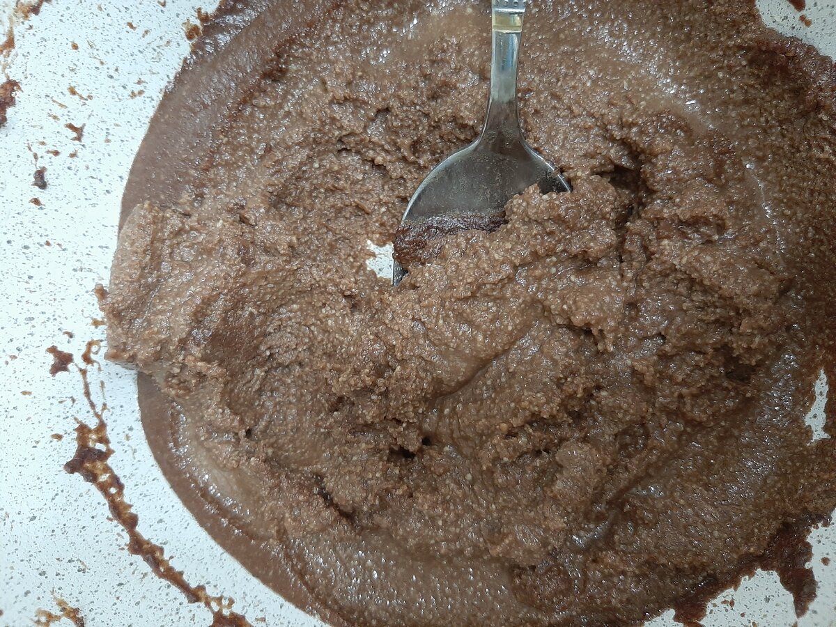 Творог так и остался крупинками. Вкусно, но это совсем не  то, что нужно. 