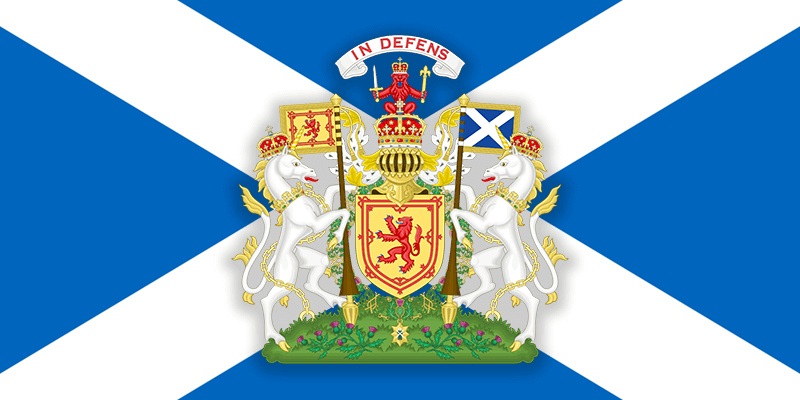      Как это удивительно бы не звучало, но официальным животным Шотландии является единорог. И в это можно поверить, зная особую любовь шотландцев к легендам и мифам. Единороги были в большом почете у кельтов, их символизм трактовался практически также как и сегодня: благодать, чистота, исцеление и счастье. Существо было напечатано на золотых монетах, во время правления короля Джеймса III 1466 – 1488. На шотландском королевском гербе изображено два единорога, а наряду со львом изображение единорога по прежнему размещают на Королевском Пальто.  
Что интересно, учитывая ангельские качества, которые люди приписывают этому мифическому животному, на гербах он изображается прикованным цепью. Шотландцы это объясняют тем, что, согласно легенде, единорога может приручить только девственница и в дикой природе он очень опасен.