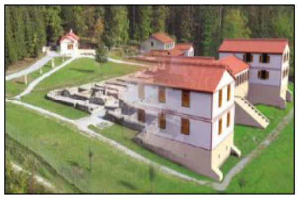  Сочетание реконструированного и виртуального, модель римской виллы