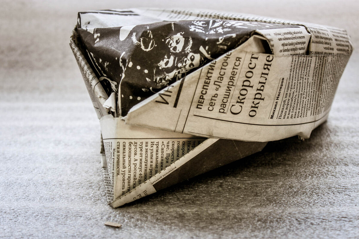 Кепка из газеты. Как в СССР.