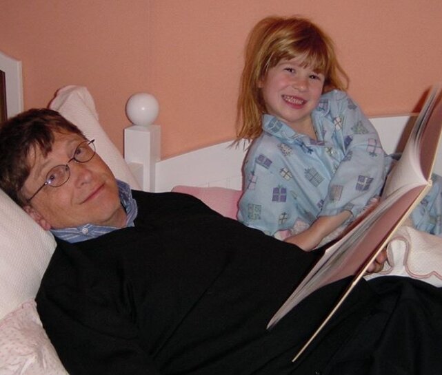 Билл Гейтс со старшей дочерью