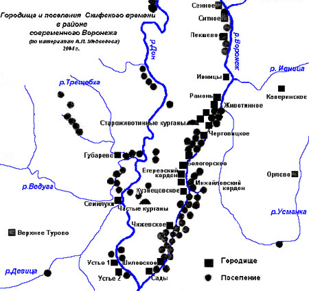 Карта городище волгоградской. Археологические памятники Воронежской области карта. Археологические памятники Воронежской области. Курганы Воронежской губернии на карте. Курганы Воронежской области на карте.