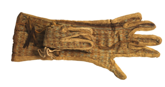 Гобеленовые тканые льняные перчатки (Изображение Laboratoriorosso, Витербо / Италия)