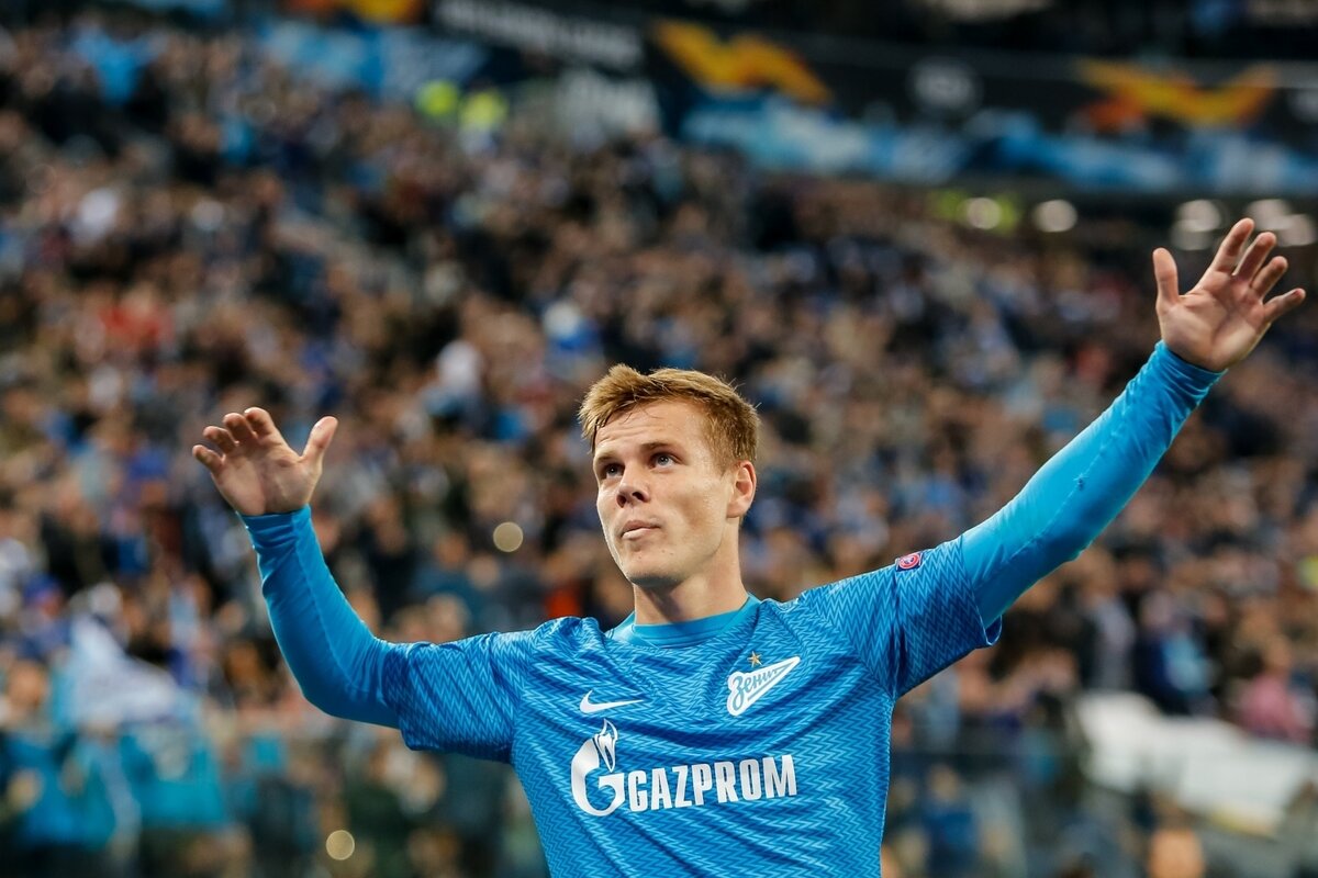 Нападающий "Зенита" Александр Кокорин. Фото - ФК "Зенит".
