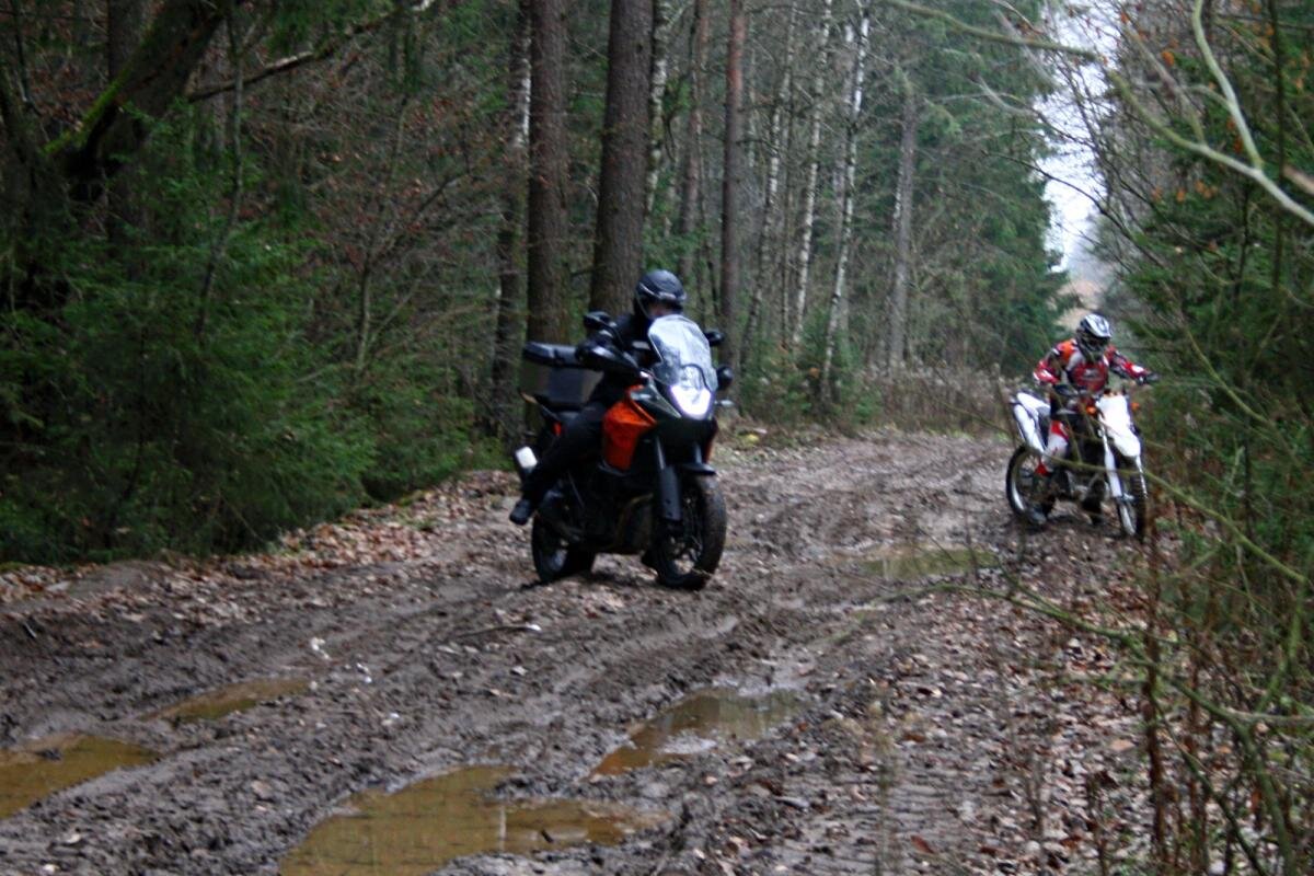KTM Adventure на бездорожье