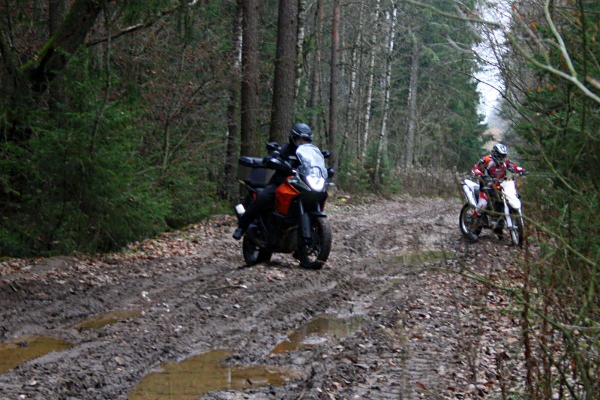 KTM Adventure на бездорожье