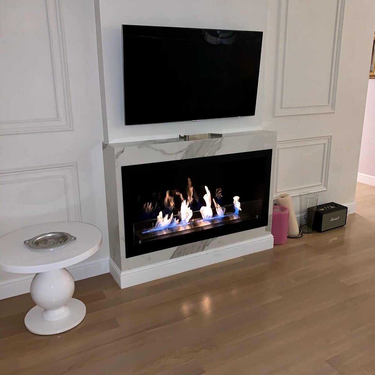 Биокамин под ТВ