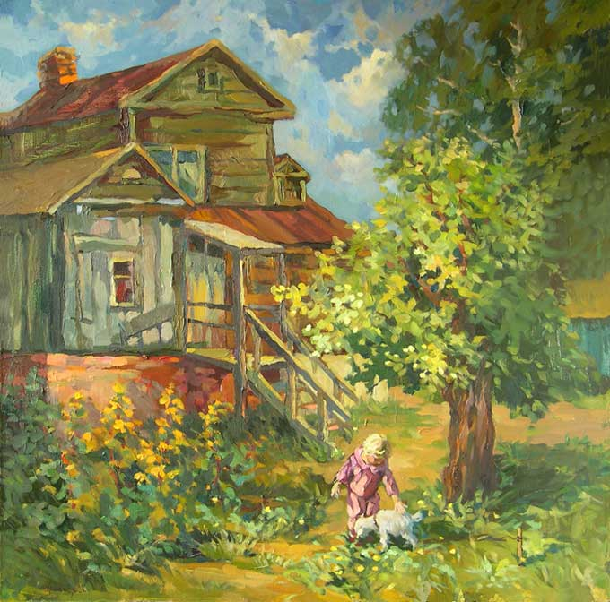 Писать деревня. Ксения Черномор художник. Ксения Черномор картины. Деревенский домик в живописи. Домик в деревне живопись