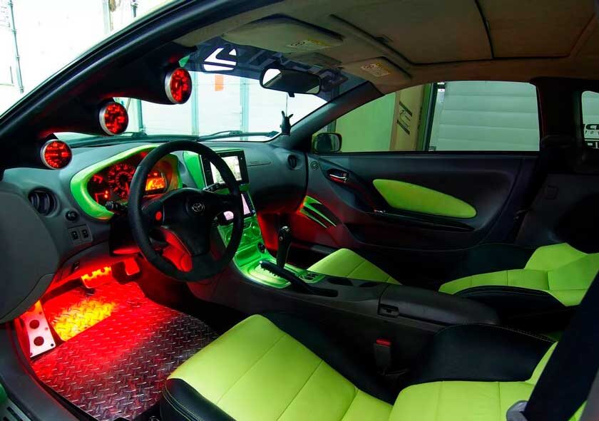 Спортивный тюнинг салона автомобиля