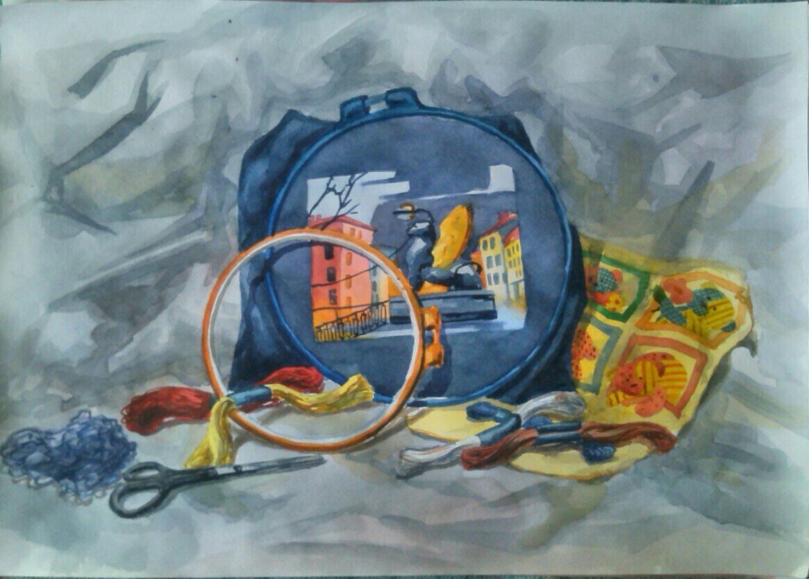Учебный рисунок, домашняя работа, 3 курс
