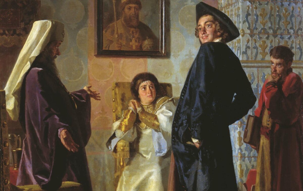 Петр I в иноземном наряде. Николай Неврев, 1903 год. Источник: wikimedia.org