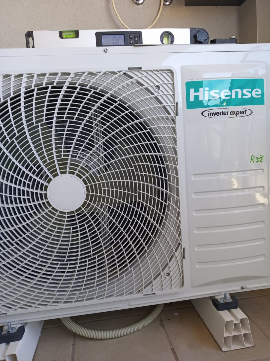 Завершаем установку внешнего блока