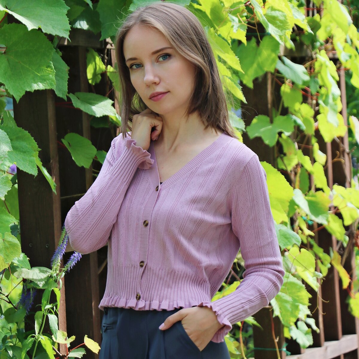 Нежная трикотажная кофточка с АлиЭкспресс + видео с примеркой. | Nata ...