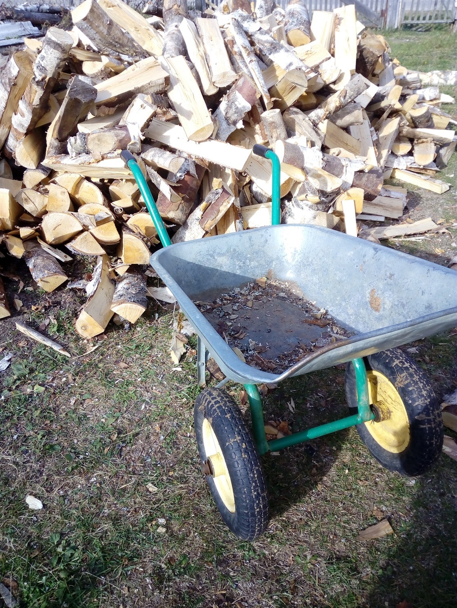 Доставили дрова. Личное фото