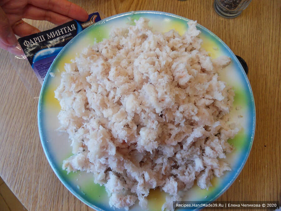 Минтай (замороженный фарш)