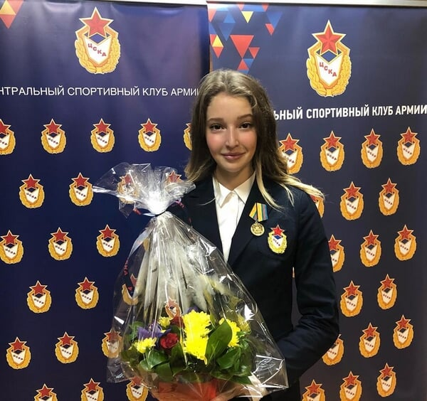 Мария Сотскова на вручении гос. награды