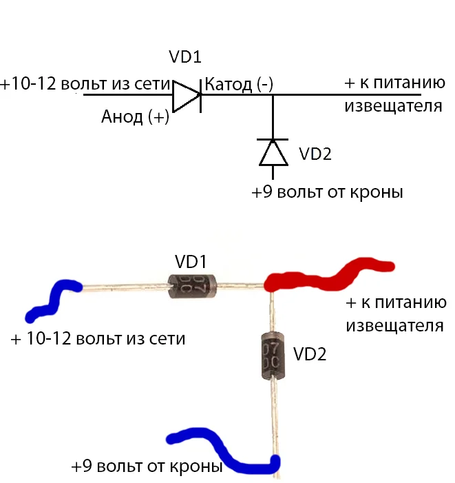 Питание датчика. Обрыв двух диодов на шине схема. Проверка диода 2х062н. Как проверить работоспособность ИК порта из двух диодов. G И g0 питание датчика.