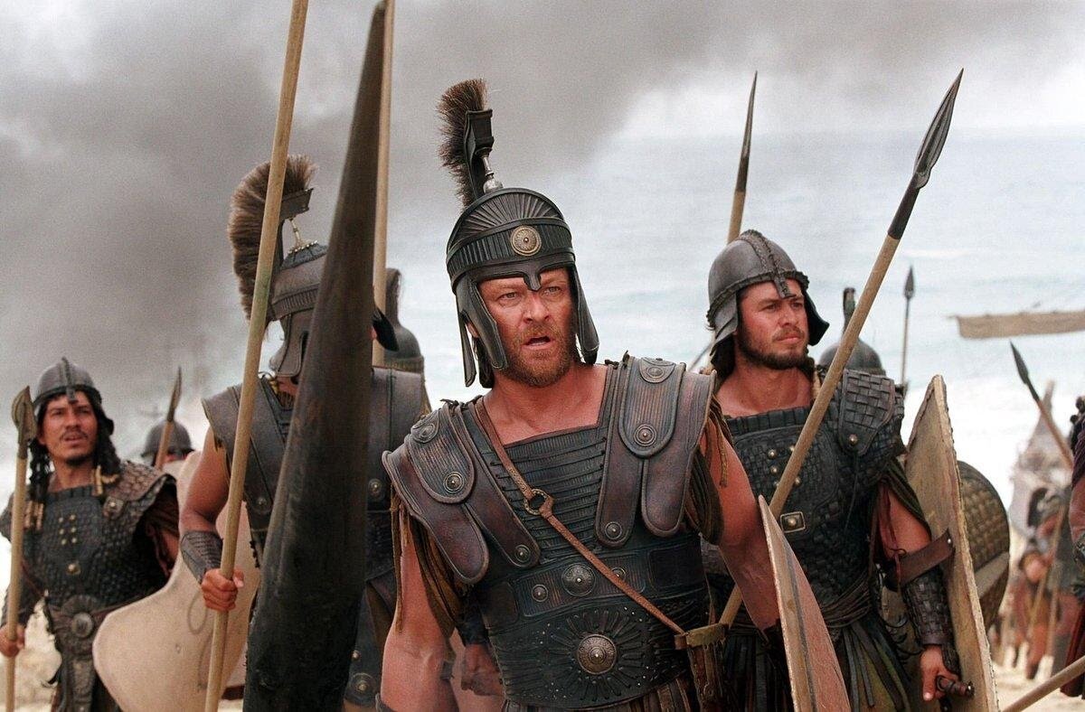 Греческий герой Одиссей в исполнении Шона Бина. Кадр из фильма «Троя», 2004 г.