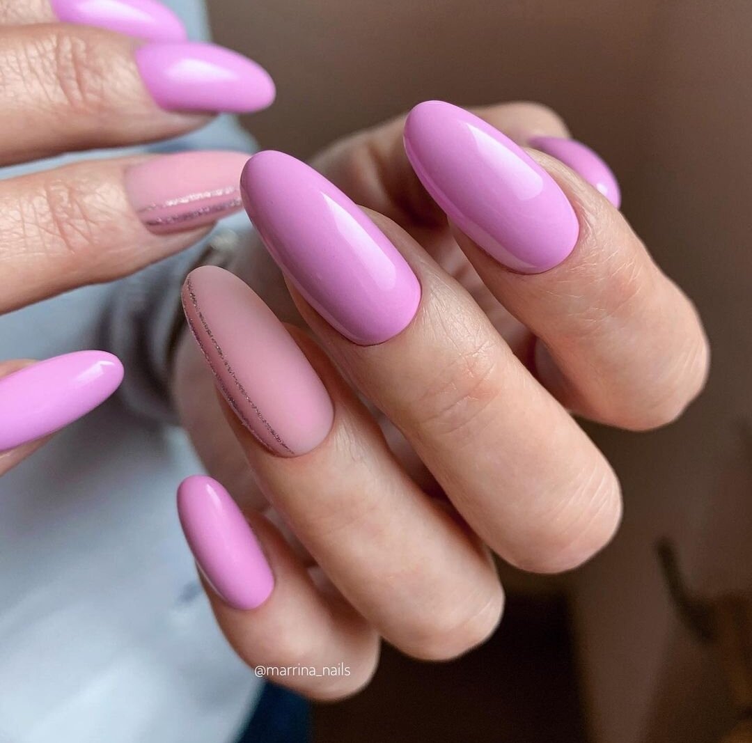 Очень красивое покрытие с использованием матового топа.