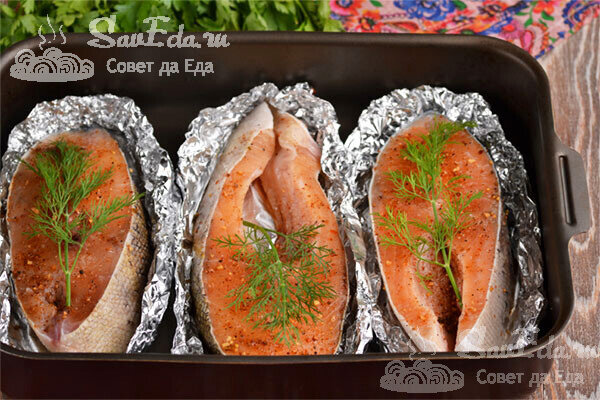 Красная рыба в духовке - рецепты с фото на ремонты-бмв.рф (46 рецептов красной рыбы в духовке)