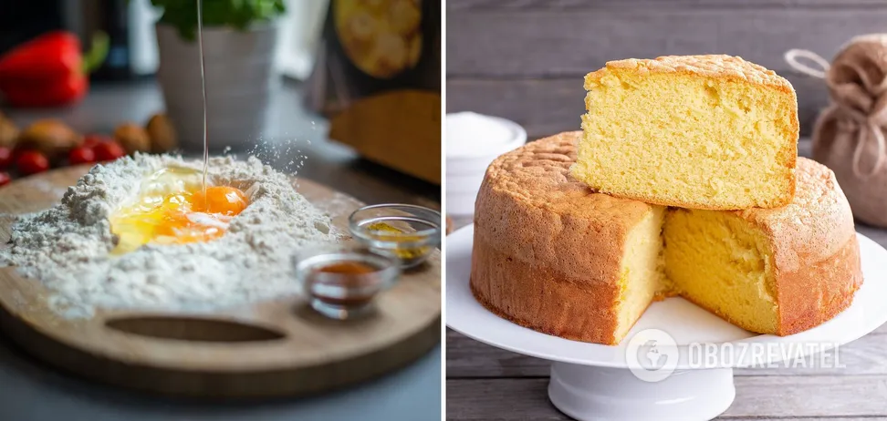 Как приготовить пышное тесто для бисквита