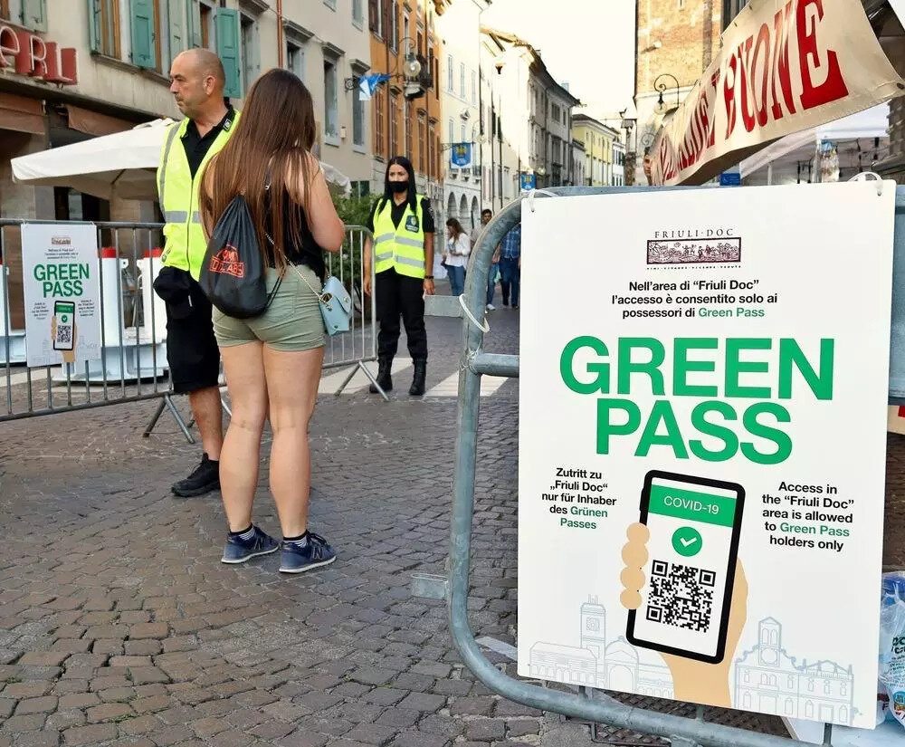 Напоминание о предъявлении Green Pass, фото wantedinrome.com