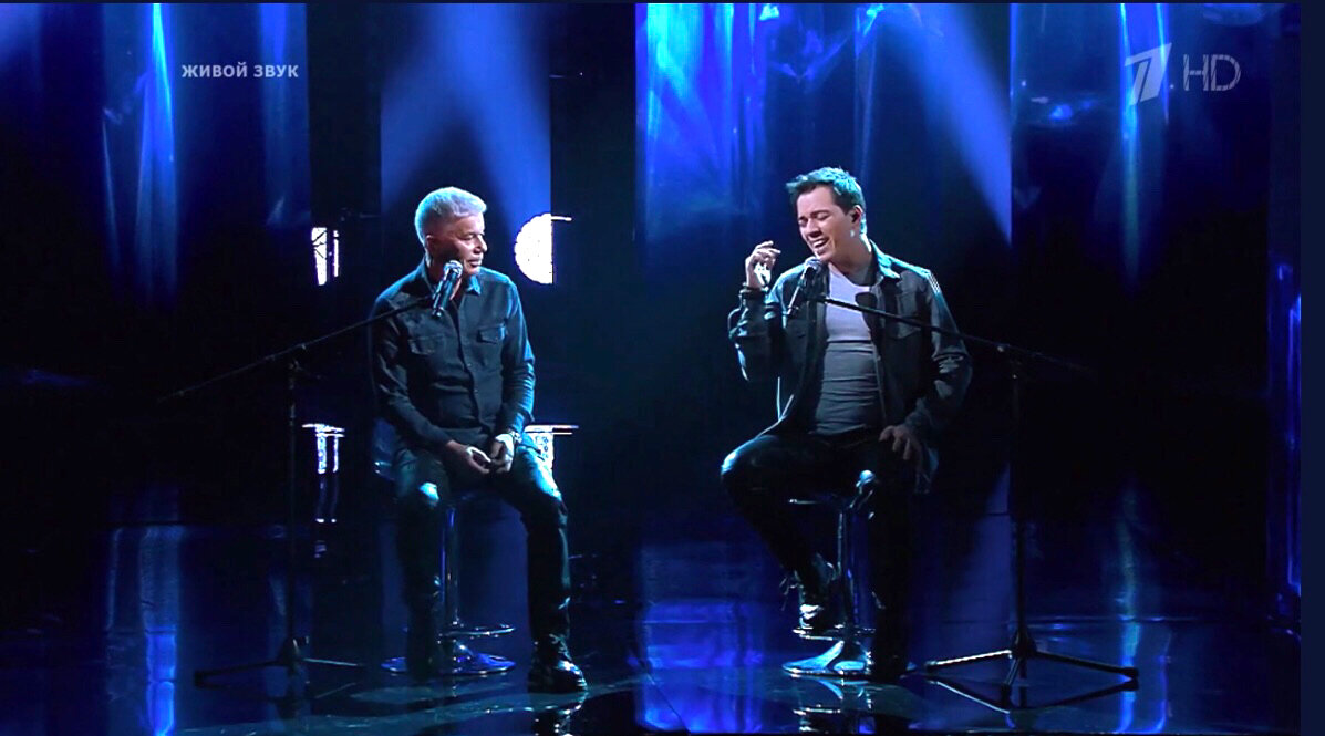 скрин сделан автором из ролика шоу Две звезды 