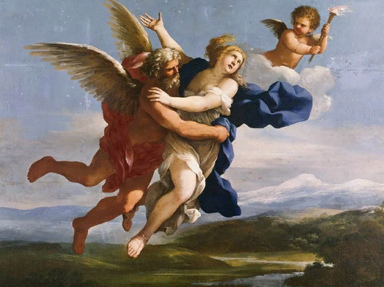 Греческий Бог Борей похищает Ореитию. Источник: Джованни Романелли 