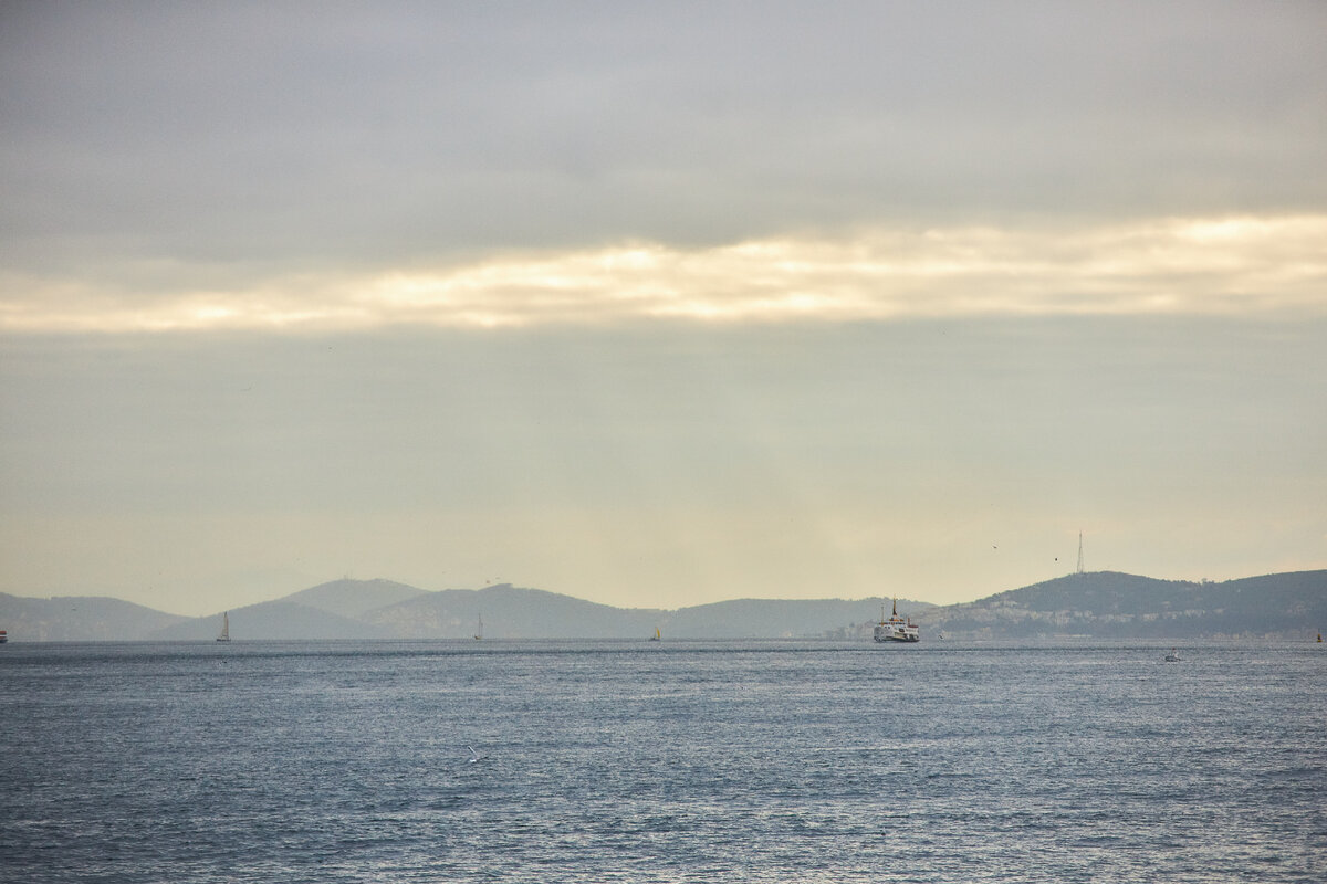 Вид на Принцевы острова из Мраморного моря