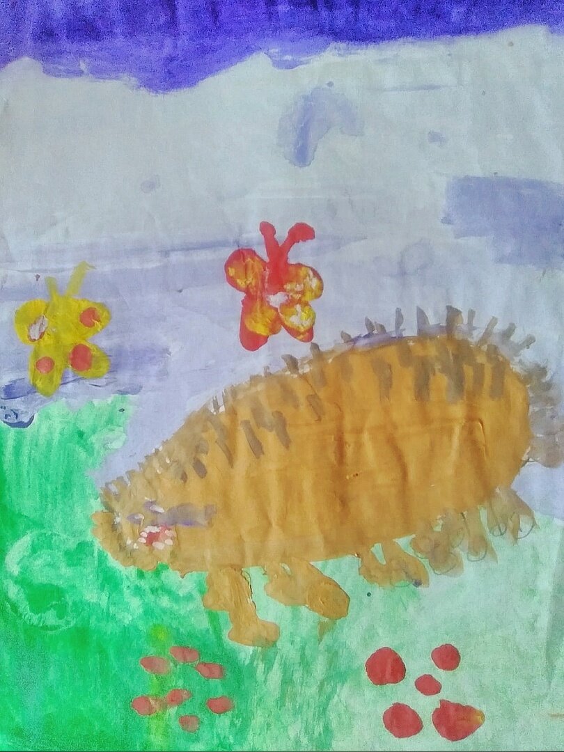 "Ёжик" рисунок Серафима