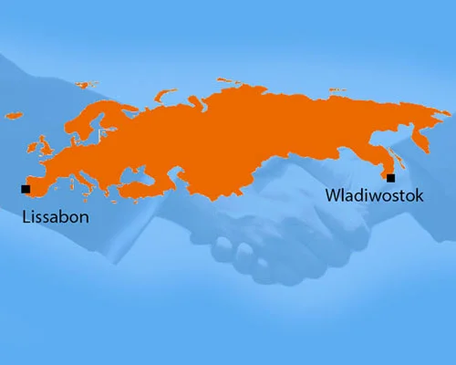 Один из проектов евроинтеграции (правда, уже после развала СССР) предполагал целью создание единого экономического пространства от Лиссабона до Владивостока