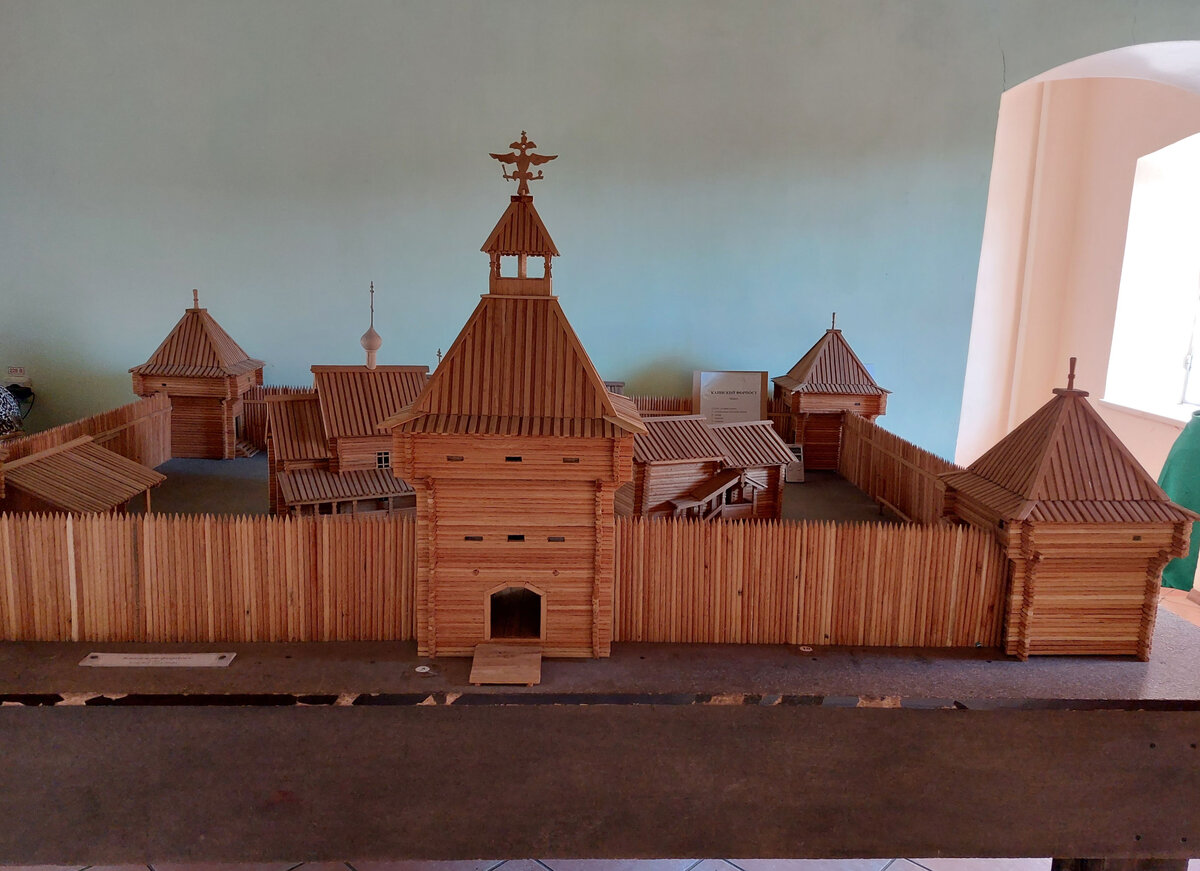 Макет Каинского форпоста. Из коллекции МКУК "Музейный комплекс" г.Куйбышев