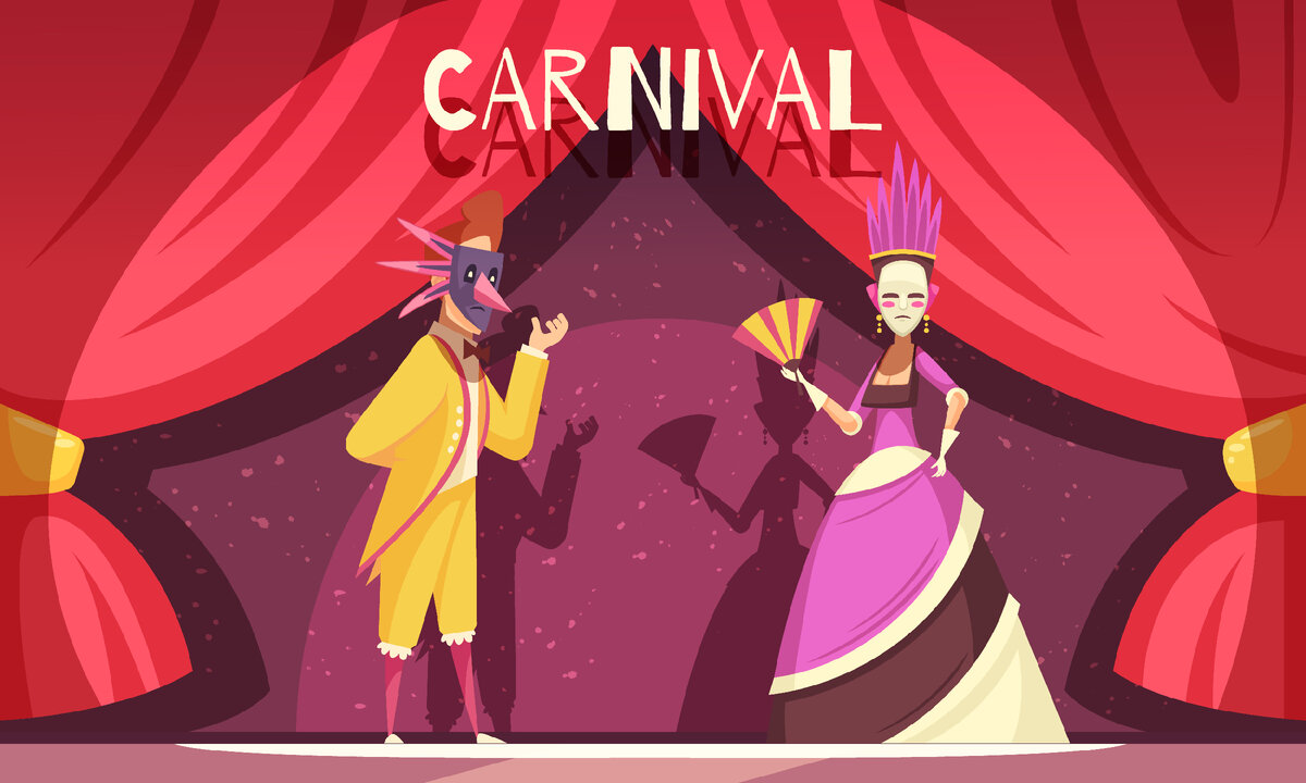 <a href="https://www.freepik.com/free-vector/carnival-cartoon-background_6477873.htm / Image by macrovector</a> on Freepik