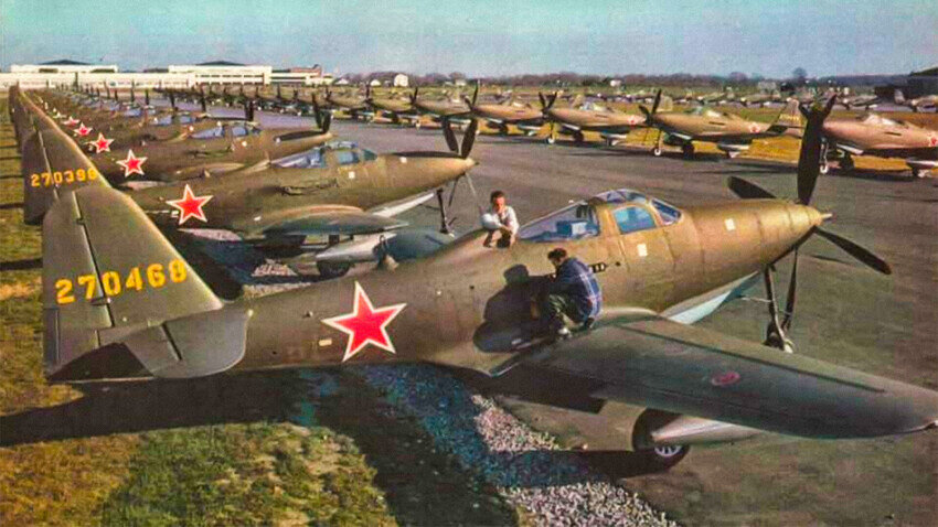 Bell P-63A перед отправкой в СССР. / US Gov