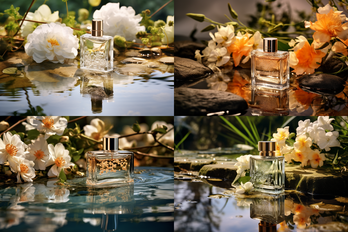 Генерация изображений для линейки парфюма.