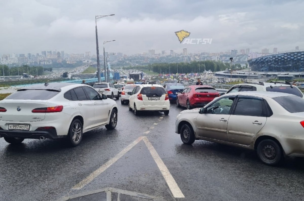    В Новосибирске автомобилисты левобережья устроили забастовку у нового ЛДС