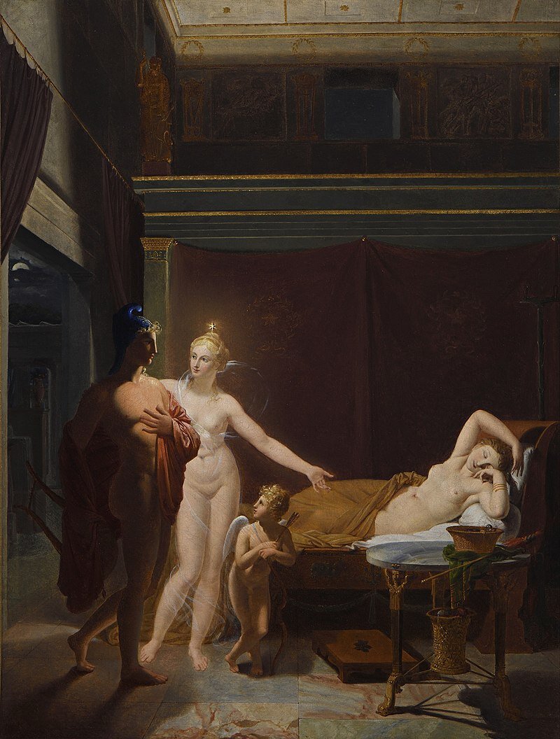 Жозеф Франсуа Дюк "Венера знакомит Париса с Елены в Спарте", 1806 г.