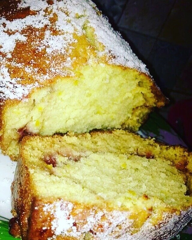 Лимонный кекс с молотым апельсином