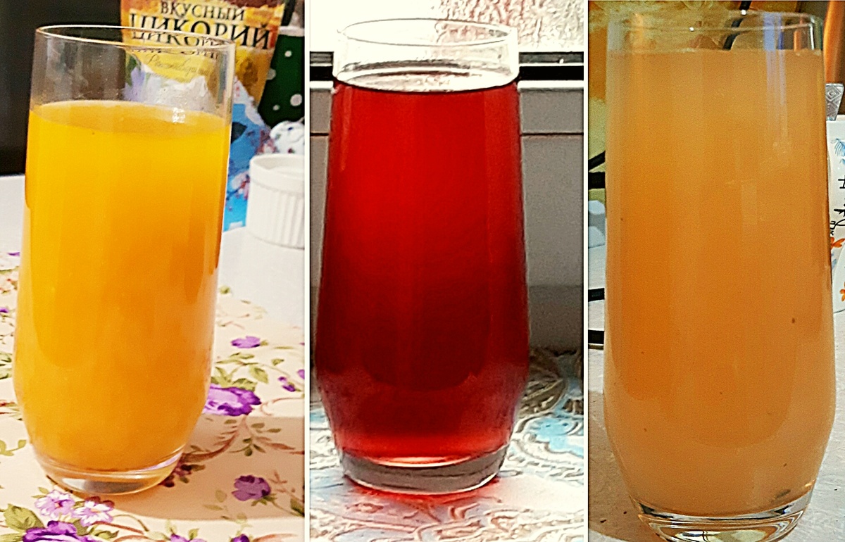 На фото только 3 (слева направо - облепиховый, вишневый, из груши) остальные будут ниже