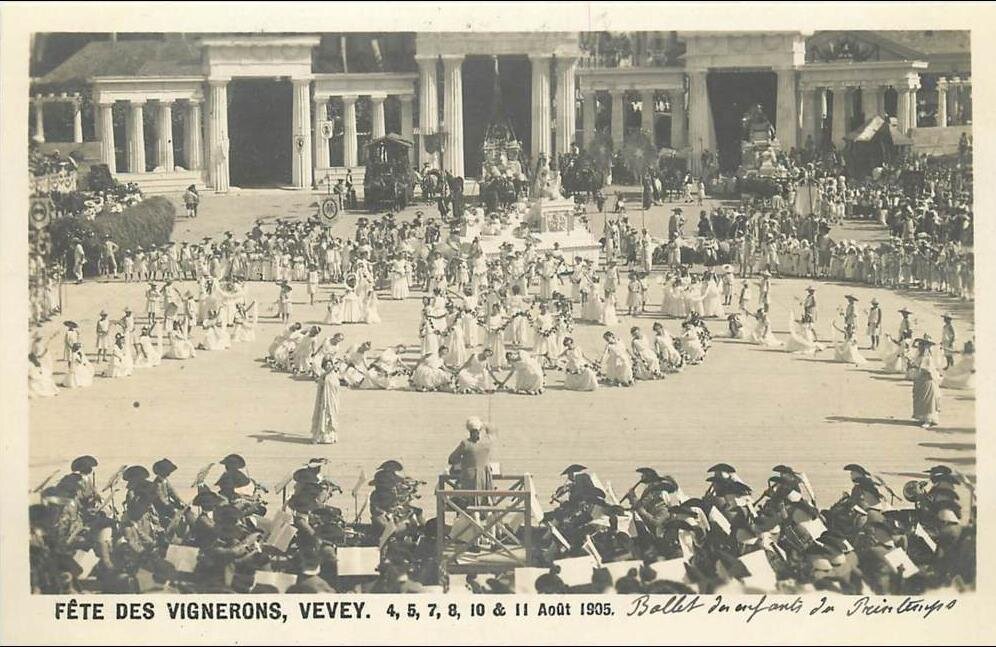 "Праздник виноделов" в Веве в 1905 г.