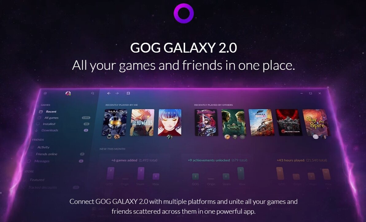 CD Projekt Red (разработчики трилогии The Witcher, а также грядущего Cyberpunk 2077) анонсировали GOG Galaxy 2.0 - единый лаунчер для всех ваших игр. На сайте GOG Galaxy 2.